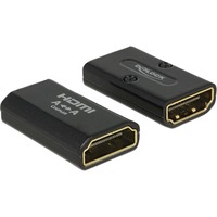 DeLOCK HDMI/HDMI Nero, Adattatore Nero, HDMI, HDMI, Nero
