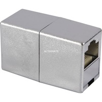 Digitus Accoppiamento modulare RJ45 CAT 5e, classe D, Frizione argento, classe D, CAT5e, Argento, Cina
