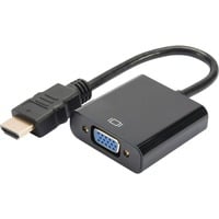 Digitus Convertitore HDMI - VGA Nero, VGA (D-Sub), 1920 x 1080 Pixel, 1080p, 165 MHz, Nero, Cina