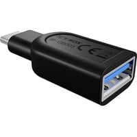 ICY BOX USB 3.0 C - USB 3.0 A Nero, Adattatore Nero, USB 3.0 C, USB 3.0 A, Nero