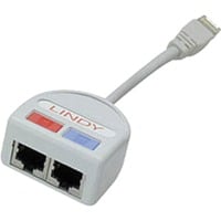 Lindy UTP Port Doubler cavo di rete Grigio, Cavo a Y grigio, Grigio