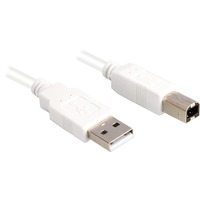 Image of 0.5m, USB2.0-A/USB2.0-B cavo USB USB A USB B Bianco