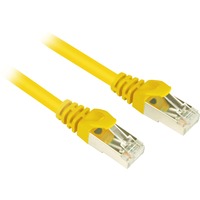 Sharkoon 1m Cat.6 S/FTP cavo di rete Giallo Cat6 S/FTP (S-STP) giallo, 1 m, Cat6, S/FTP (S-STP), RJ-45, RJ-45