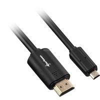 Sharkoon 1m, HDMI/Micro HDMI cavo HDMI HDMI tipo A (Standard) HDMI tipo D (Micro) Nero Nero, HDMI/Micro HDMI, 1 m, HDMI tipo A (Standard), HDMI tipo D (Micro), 4096 x 2160 Pixel, Compatibilità 3D, Nero