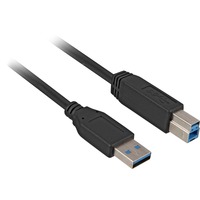Image of 3m, USB3.0-A/USB3.0-B cavo USB USB 3.2 Gen 1 (3.1 Gen 1) USB A USB B Nero
