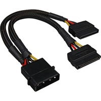 4Pin 5,25  > 2x 15Pin SATA