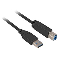 Image of 5m, USB3.0-A/USB3.0-B cavo USB USB 3.2 Gen 1 (3.1 Gen 1) USB A USB B Nero