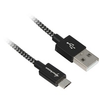 Sharkoon Cavo USB 2.0, connettore USB-A > connettore Micro-USB Nero/grigio