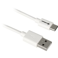 Sharkoon Cavo USB 2.0, connettore USB-A > connettore USB-C bianco