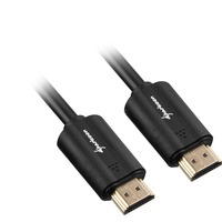 Sharkoon HDMI/HDMI 4K, 5m cavo HDMI HDMI tipo A (Standard) Nero Nero, 5m, 5 m, HDMI tipo A (Standard), HDMI tipo A (Standard), Compatibilità 3D, Audio Return Channel (ARC), Nero