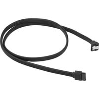 Sharkoon SATA 3 cavo SATA 1 m SATA 7-pin Nero Nero, 1 m, SATA III, SATA 7-pin, SATA 7-pin, Maschio/Maschio, Nero