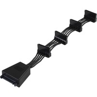 SilverStone CP06 cavo SATA Nero, Cavo a Y Nero