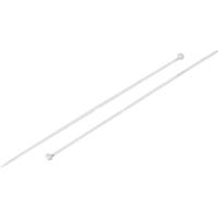 goobay 17061 fascetta Bianco, Fascette ferma-cavo trasparente, Bianco, 20 cm