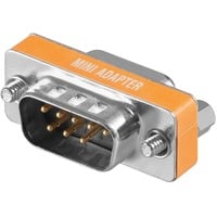 goobay 50687 SUB-D 9 pin Argento, Adattatore arancione , SUB-D 9 pin, SUB-D 9 pin, Argento