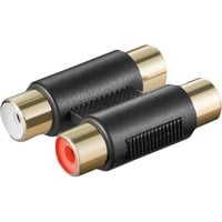 goobay A 181 G 2xRCA Nero, Adattatore 2xRCA, 2xRCA, Nero