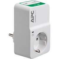 APC PM1WU2-GR protezione da sovraccarico Bianco 1 presa(e) AC 230 V bianco, 918 J, 1 presa(e) AC, 230 V, 50 Hz +/- 5 Hz, Bianco, 150 g