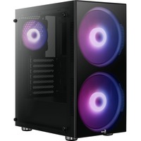 Aerocool Python Midi Tower Nero, Chassis Tower Nero, Midi Tower, PC, Nero, ATX, micro ATX, Mini-ITX, ABS sintetico, SPCC, Giocare