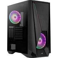 Aerocool Visor Midi Tower Nero Nero, Midi Tower, PC, Nero, ATX, EATX, micro ATX, Mini-ITX, Acrilonitrile butadiene stirene (ABS), SPCC, Acciaio, Giocare