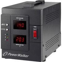 BlueWalker AVR 2000/SIV regolatore di tensione 2 presa(e) AC 230 V Nero Nero, 230 V, 50/60 Hz, 2000 VA, 1600 W, 2 presa(e) AC, Tipo F