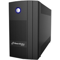 BlueWalker Basic VI 1000 SB A linea interattiva 1 kVA 600 W 3 presa(e) AC, UPS Nero, A linea interattiva, 1 kVA, 600 W, 162 V, 290 V, 50/60 Hz