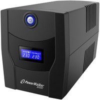 BlueWalker VI 1500 STL A linea interattiva 1,5 kVA 900 W 4 presa(e) AC, UPS Nero, A linea interattiva, 1,5 kVA, 900 W, Sinusoidale, 162 V, 290 V