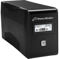 BlueWalker VI 650 LCD 0,65 kVA 360 W 2 presa(e) AC Nero, 0,65 kVA, 360 W, 160 V, 290 V, 50/60 Hz, 220 V, Vendita al dettaglio