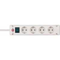 Brennenstuhl 1150650124 prolunghe e multiple Interno 1,5 m 4 presa(e) AC Bianco, Ciabatta bianco, Interno, 1,5 m, 4 presa(e) AC, Bianco, 300 mm, 1 pezzo(i)