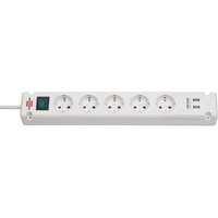 Brennenstuhl 1150660325 presa energia Bianco bianco, 2P, 3 m, Bianco, IP20, 2,1 A, 800 mm