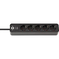 Brennenstuhl 1153250000 prolunghe e multiple 1,5 m 5 presa(e) AC Interno Nero, Ciabatta Nero, 1,5 m, 5 presa(e) AC, Interno, Nero, 290 mm, Nero
