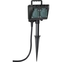 Brennenstuhl 1154430 presa energia Nero, Ciabatta Nero, Nero, IP44, 230 V, 16 A