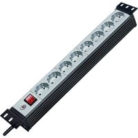 Brennenstuhl 1156057018 porta accessori, Ciabatta Nero/Grigio chiaro, 3 m, Nero