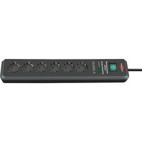 Brennenstuhl 1159540366 prolunghe e multiple 2 m 6 presa(e) AC Nero, Ciabatta antracite, 2 m, 6 presa(e) AC, Nero, 19500 A, 3500 W, Nero