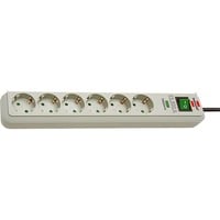 Brennenstuhl 1159750015 protezione da sovraccarico Grigio 6 presa(e) AC 1,5 m grigio chiaro, 6 presa(e) AC, 16 A, 4500 A, Grigio, 1,5 m