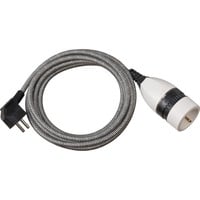 Brennenstuhl 1161830 prolunghe e multiple 3 m 1 presa(e) AC Interno Nero, Bianco, Cavo di prolunga Nero/Bianco, 3 m, 1 presa(e) AC, Interno, IP20, Plastica, Cloruro di polivinile (PVC), Nero, Bianco