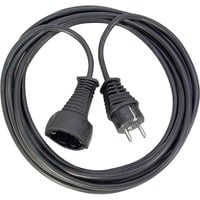 Brennenstuhl 1165440 cavo di alimentazione Nero 5 m, Cavo di prolunga Nero, 5 m, Nero