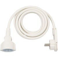 Brennenstuhl 1168980230 3m Bianco cavo di alimentazione, Cavo di prolunga bianco, 3 m, Maschio/Femmina, Bianco