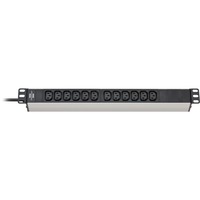 Brennenstuhl 1390007112 prolunghe e multiple 2 m 12 presa(e) AC Interno Nero, Argento, Ciabatta Nero/alluminio, 2 m, 12 presa(e) AC, Interno, Accoppiatore C13, IP20, Nero, Argento
