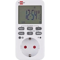 Brennenstuhl 1506320 timer elettrico Bianco Timer settimanale bianco, Timer settimanale, Bianco, Digitale, LCD, Pulsanti, 24h