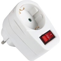 Brennenstuhl 1508070 cassetta di scarico Bianco, Adattatore presa bianco