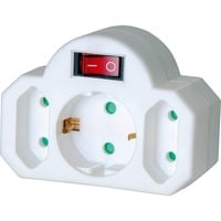 Brennenstuhl 1508100 protezione da sovraccarico Bianco, Adattatore presa bianco, Bianco