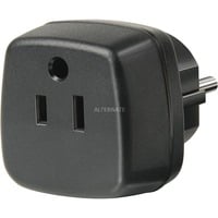 Brennenstuhl 1508520 adattatore e invertitore Interno Nero, Adattatore presa Nero, Universale, Interno, Nero, 48 mm, 45 mm, 65 mm