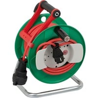 Brennenstuhl 25m AT-N05V3V3-F 3G1,5 1AC outlet(s) 25m Nero, Verde, Grigio, Rosso prolunghe e multiple, Tamburo per cavi verde/Rosso, 5, Nero, Verde, Grigio, Rosso, Rosso, 25 m