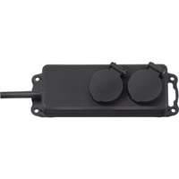 Brennenstuhl BN-1159930 Protezioni da sovraccarico, Ciabatta Nero, 2 presa(e) AC, 230 V, Nero, 2 m