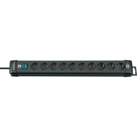 Brennenstuhl BN-1951100100 Prolunghe elettriche, Ciabatta Nero, 3 m, 10 presa(e) AC, Nero, Plastica, Nero