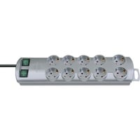 Brennenstuhl BN-PROFF120 Prolunghe elettriche argento, 2 m, 10 presa(e) AC, Plastica, Argento, 230 V, 50 - 60 Hz