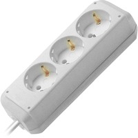Brennenstuhl Eco-Line Bianco 3 presa(e) AC 1,5 m, Ciabatta bianco, 3 presa(e) AC, Tipo H, Bianco, 1,5 m, 170 mm