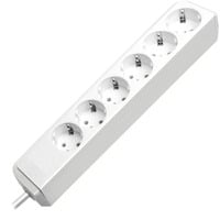 Brennenstuhl Eco-Line Bianco 6 presa(e) AC 1,5 m, Ciabatta bianco, 6 presa(e) AC, Tipo H, Bianco, 1,5 m, 330 mm
