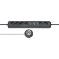 Brennenstuhl Eco-Line Comfort Switch prolunghe e multiple 2 m 6 presa(e) AC Antracite antracite, 2 m, 6 presa(e) AC, Antracite, 3680 W, 16 A, 390 mm