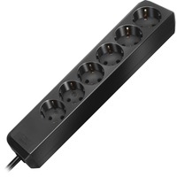 Brennenstuhl Eco-Line Nero 6 presa(e) AC 1,5 m, Ciabatta Nero, 6 presa(e) AC, Tipo H, Nero, 1,5 m, 330 mm