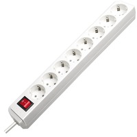 Brennenstuhl Eco-Line + Switch & 1,5 mm² Ø Cable Bianco 8 presa(e) AC 3 m, Ciabatta bianco, 5 mm² Ø Cable, 8 presa(e) AC, Bianco, 3 m